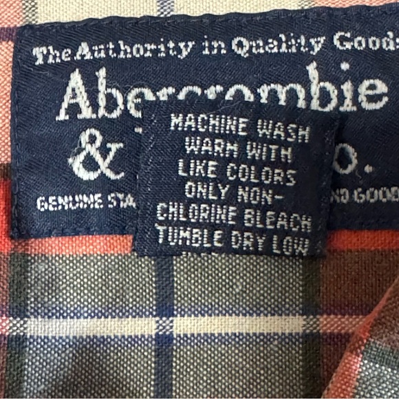 Abercrombie & Fitch Co. Men’s Plaid Button Up Long Sleeve Shirt Size Small - Picture 7 of 7